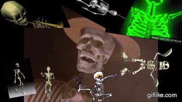 Image result for spooky scary skeletons meme