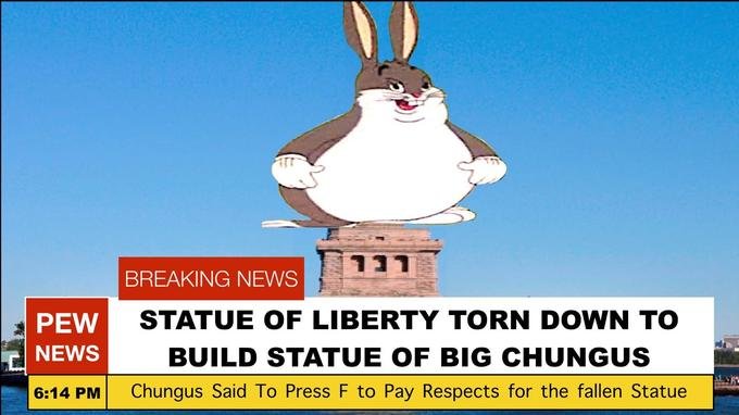 Image result for big chungus statue
