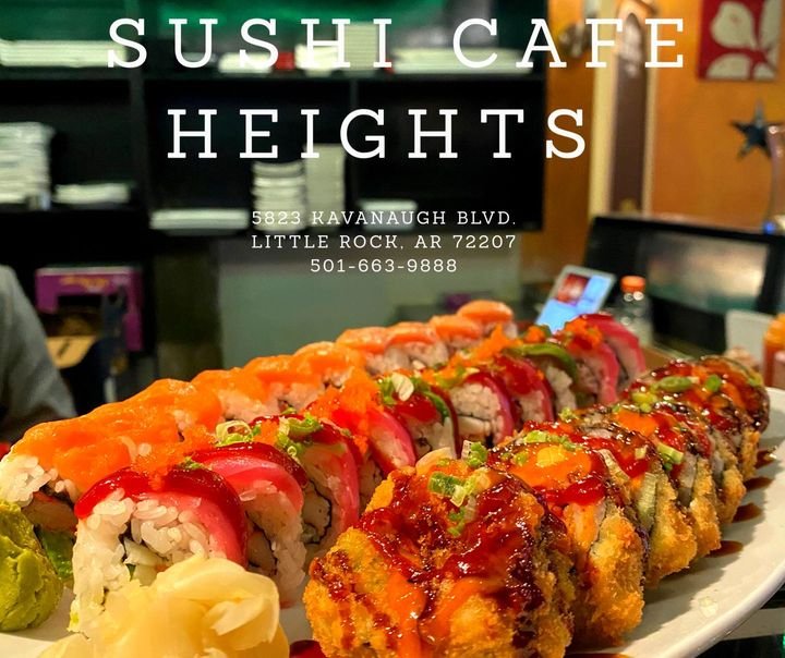 We are open for dine-in & curbside pick-up. Visit our website at sushicafelittlerock.com to order online. #sushicafeheig...