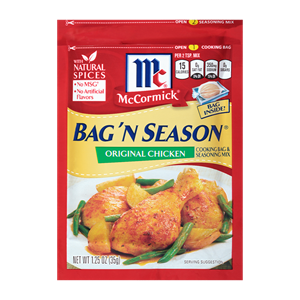 McCormick® Bag 'n Season® Original Chicken Cooking & Seasoning Mix ...
