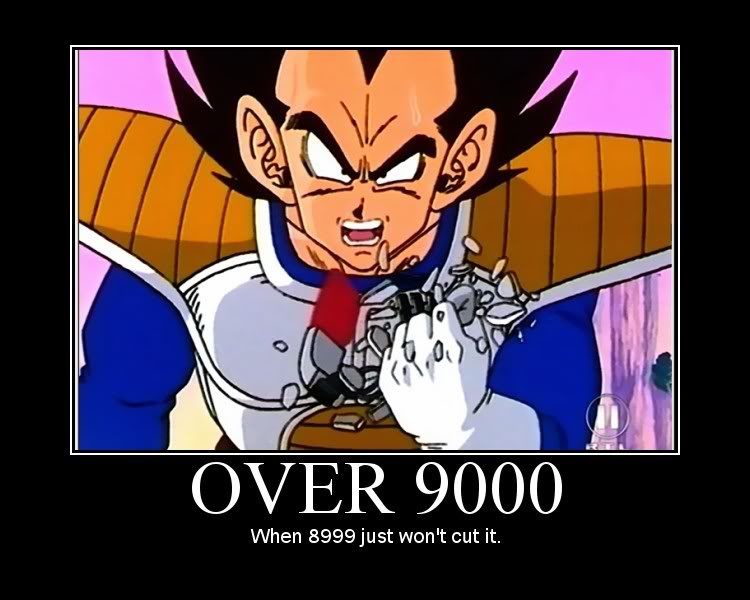 Image result for OVER 9000 M