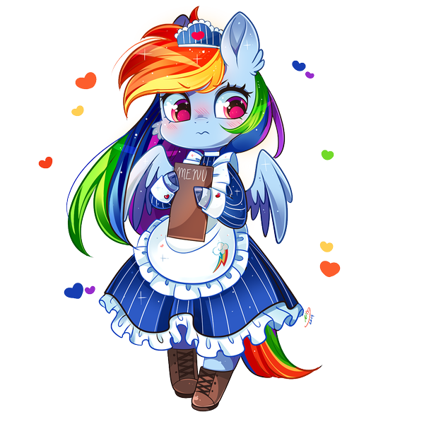 mlp_maid_series___rainbow_dash_by_ipun_d