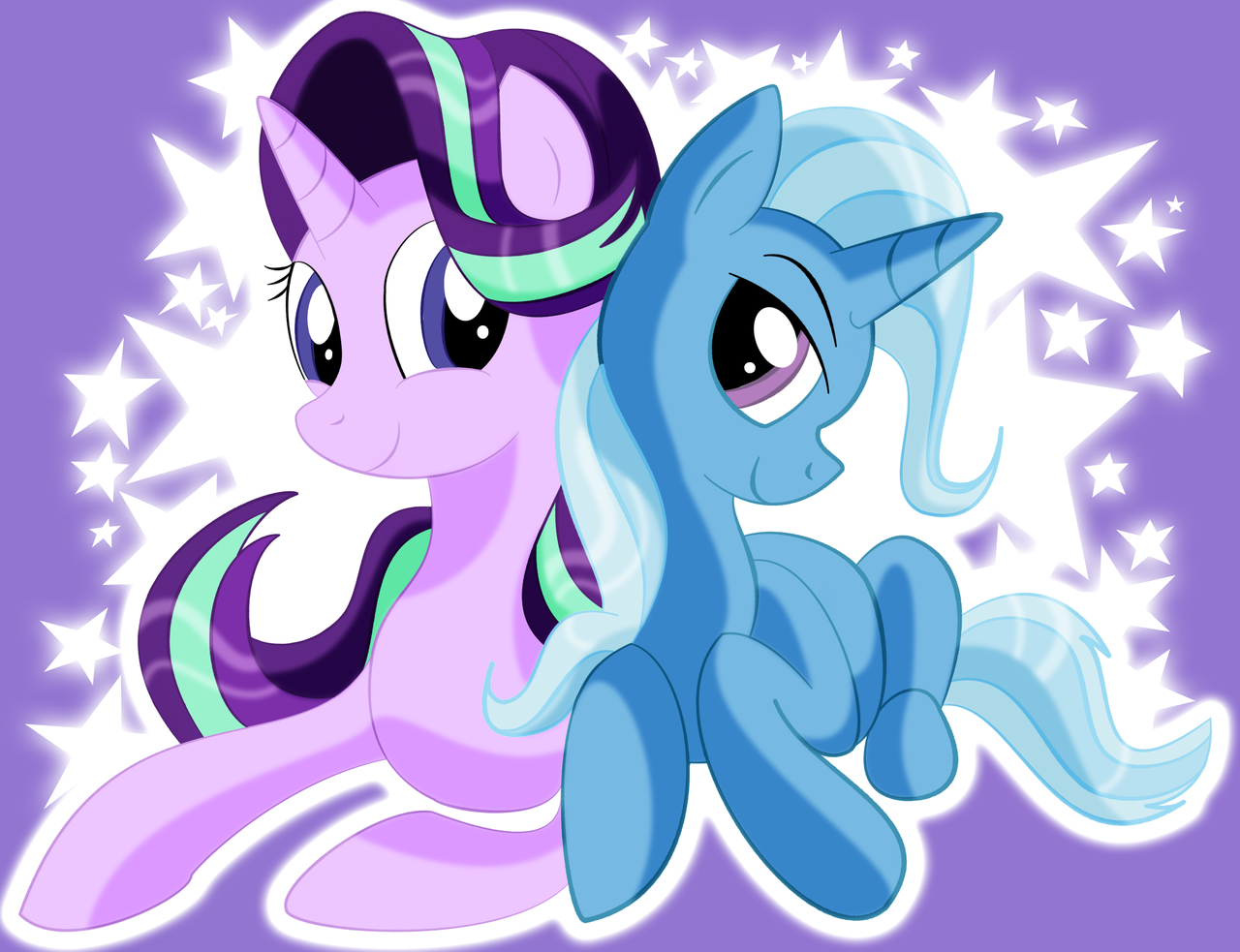 Image result for starlight glimmer and trixie mlp fan art