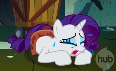 Image result for rarity crying