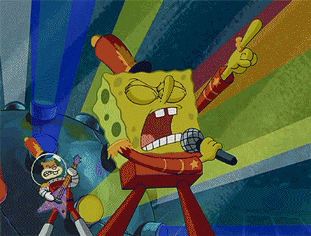 Image result for Spongebob band geeks gif