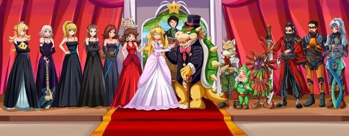 Super Mario Bros. Super Princess Peach Paper Mario: The Thousand-Year Door Super Smash Bros. Brawl Super Smash Bros. Mario Bowser Princess Peach costume fashion