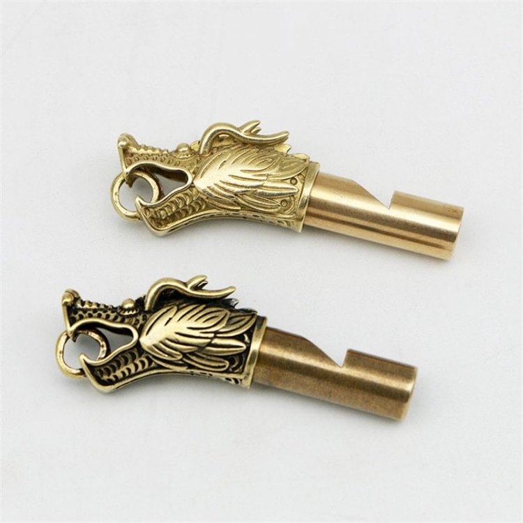 Best Offer #503616 - Handmade Brass Dragon Head Whistle Car Keys Chains  Pendants Men Women Outdoor Survival Tools Whistles Necklaces Keychains  Charm | Cicig.co