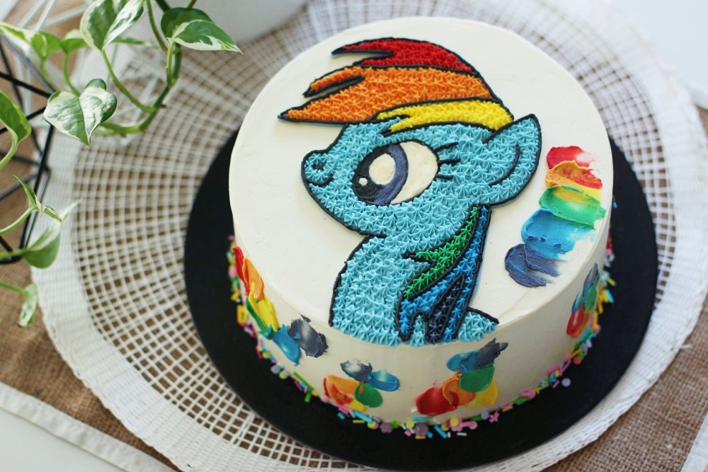 Image result for rainbow dash cake