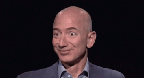 Image result for jeff bezos laughing