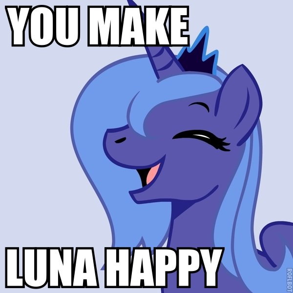 Luna is happy - My Little Pony Friendship is Magic Photo (36383983) - Fanpop