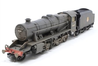 R2463-PO05 Class 8F 2-8-0 487439 in BR black with late crest - weathered - Pre-owned - professionally renumbered by Olivia&#39;s Trains -  slightly worn decal on left cabside - poor box