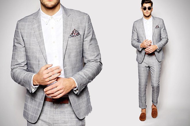 Image result for checked suit for men
