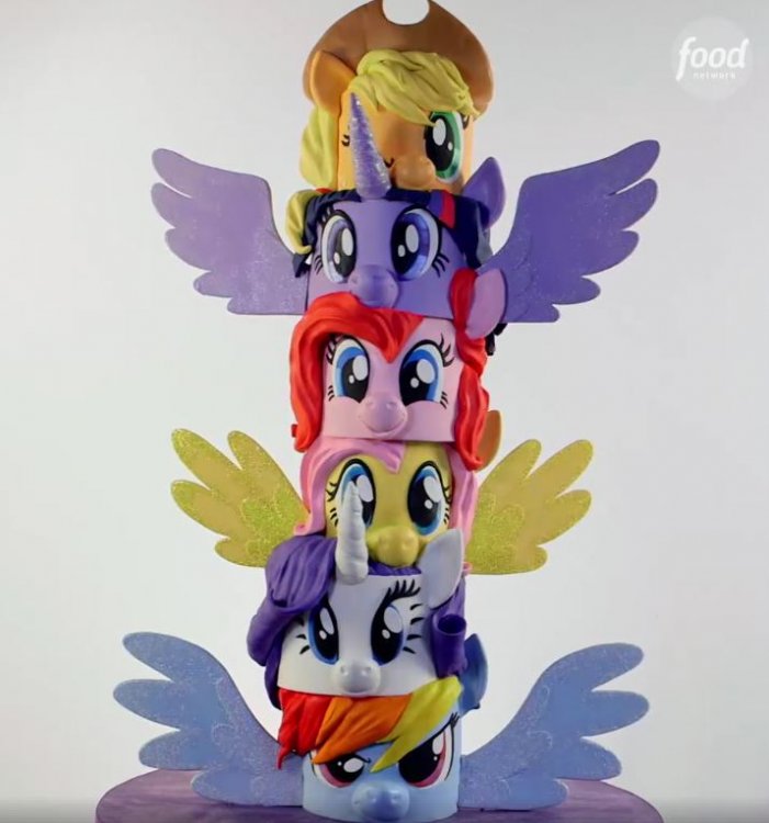 The-Butter-End-MLP-6-Tier-Birthday-Cake-
