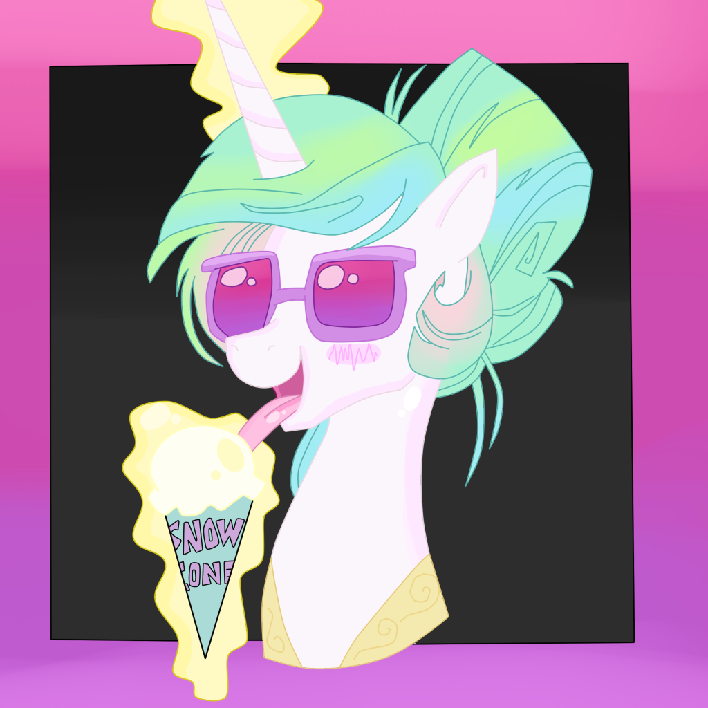 __mlp___princess_celestia_s_snow_cone_by_krazykari-d9luggj.png