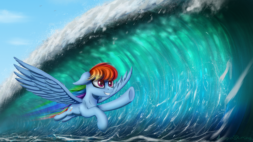 [Commission] Chasing the waves by AdagioString