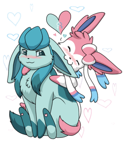 Request: Sylveon X Glaceon by Crystalstreak