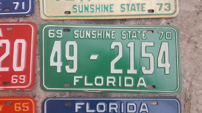 Number Plates - usa - 1965-2005 (10 items) - Catawiki