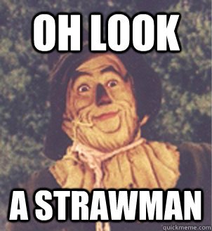 Image result for straw man meme