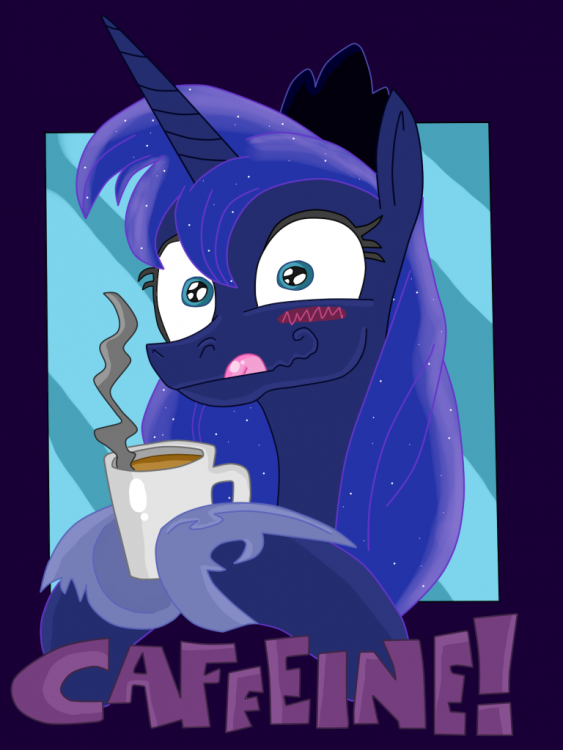 Image result for MLP  Luna coffee
