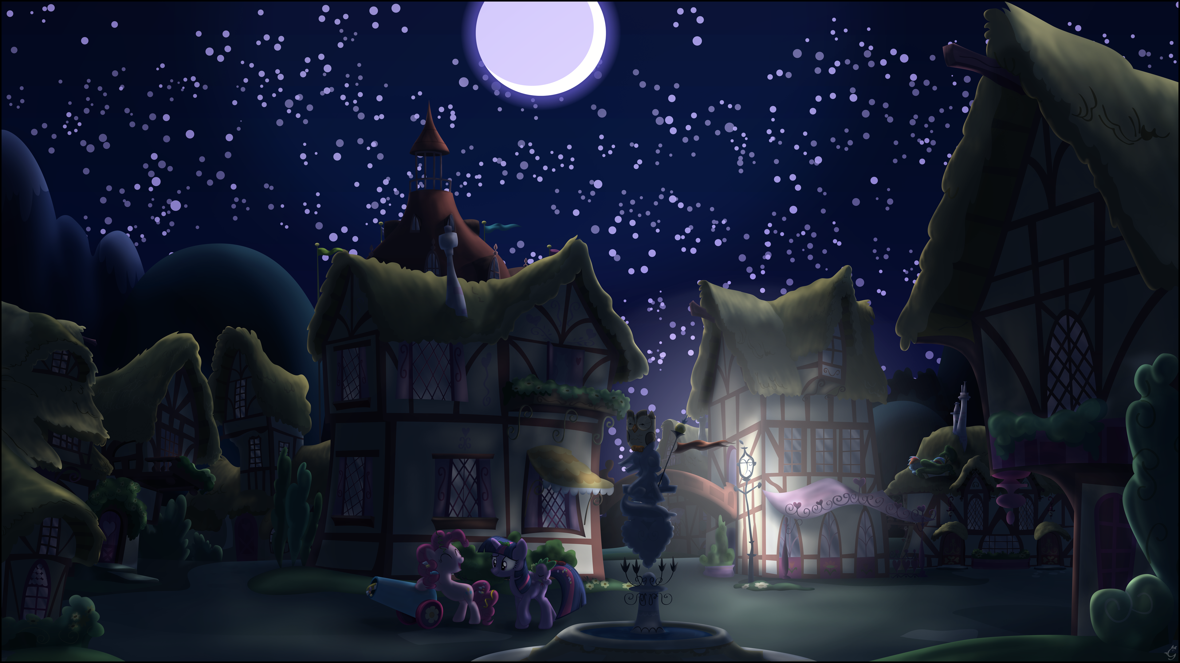 a_ponyville_night_by_stinkehund-d4joudw.png