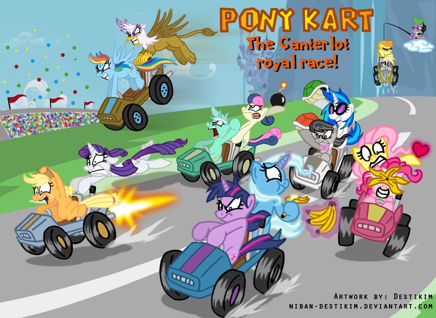 Image result for mlp mario kart