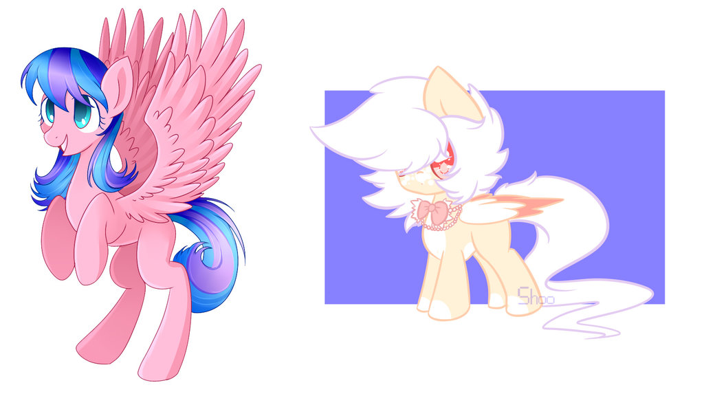 Adopted these 2 cute ponies! by Daneon