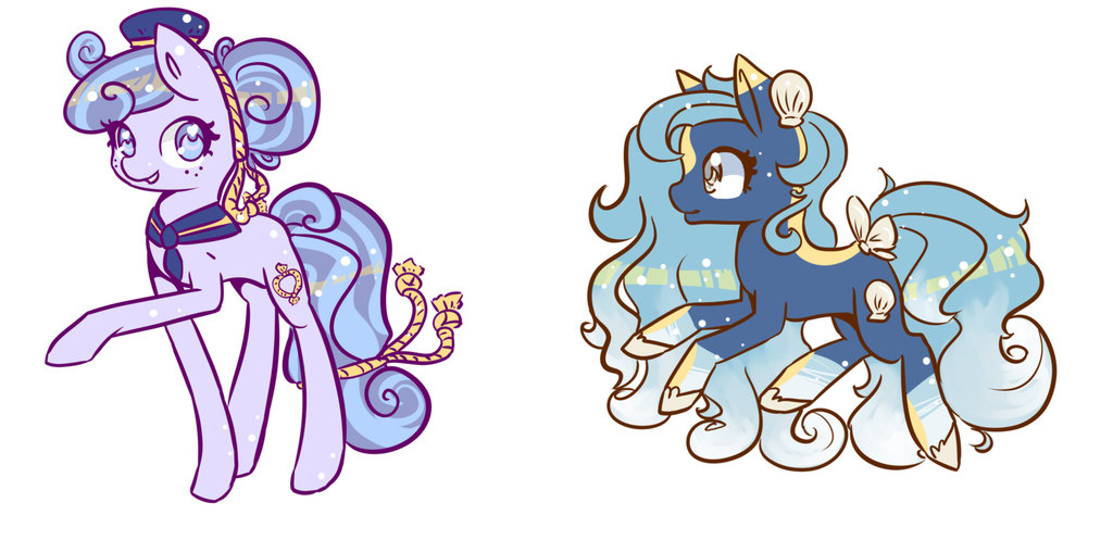Adopted these 2 magnificant ponies! by Daneon