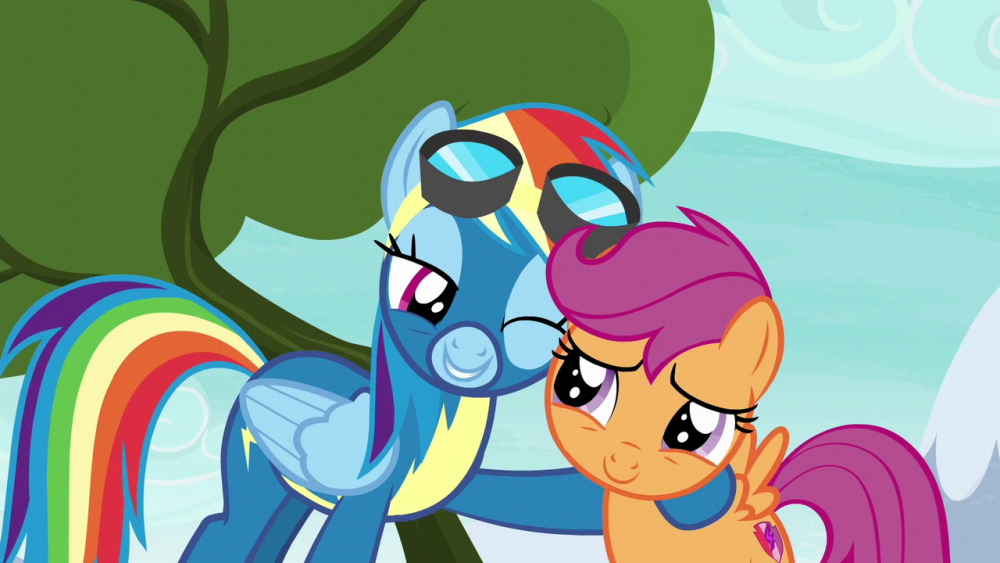 Image result for Scootaloo and Rainbow Dash