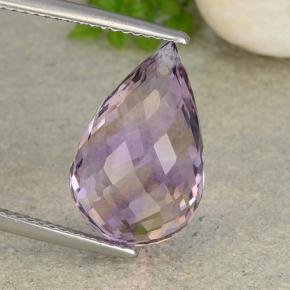 8.63 ct Briolette with Hole Bi-color Ametrine Gemstone 16.21 mm x 10.3 mm (Product ID: 484365)