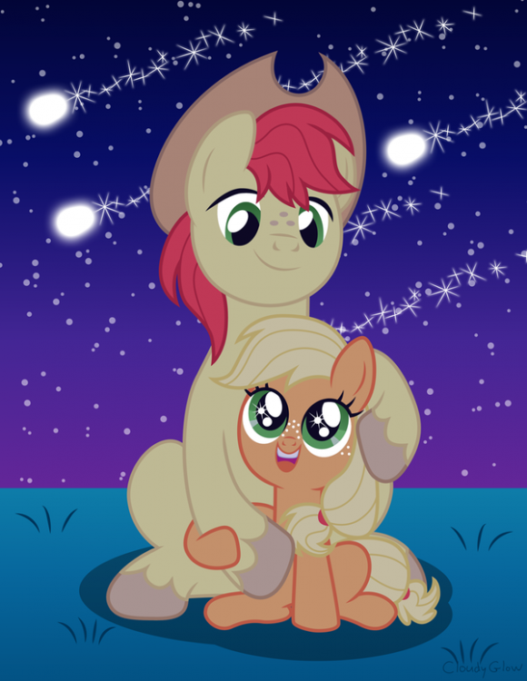 applejack_and_bright_mac_by_cloudyglow-d