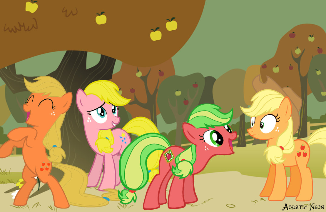 applejack_generations_by_aquaticneon-d5b