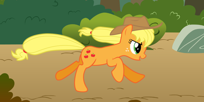 applejack_running_3d_picture_for_nintend