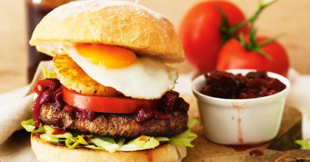 Image result for aussie burger with the lot