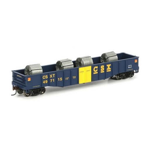 Athearn 91442 HO RTR 50' Gondola w/Coil Load, CSX #497115 – Trainz