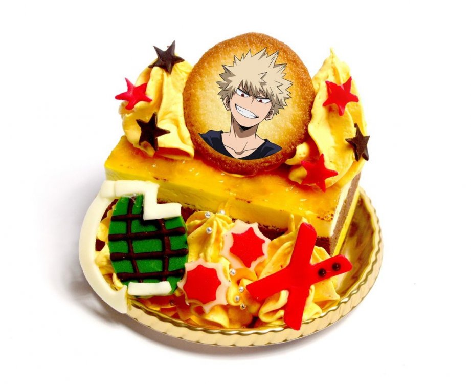 Image result for bakugou chocolate cake