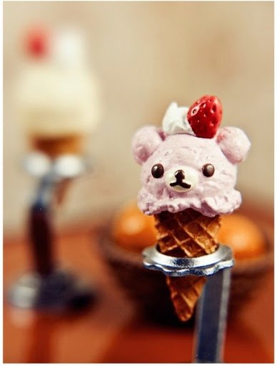 bear, cute, ice cream and kawaii - image #502026 on Favim.com