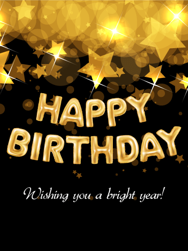 Bright Star Happy Birthday Card