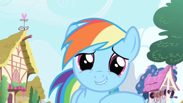 Image result for rainbow dash laughing gif