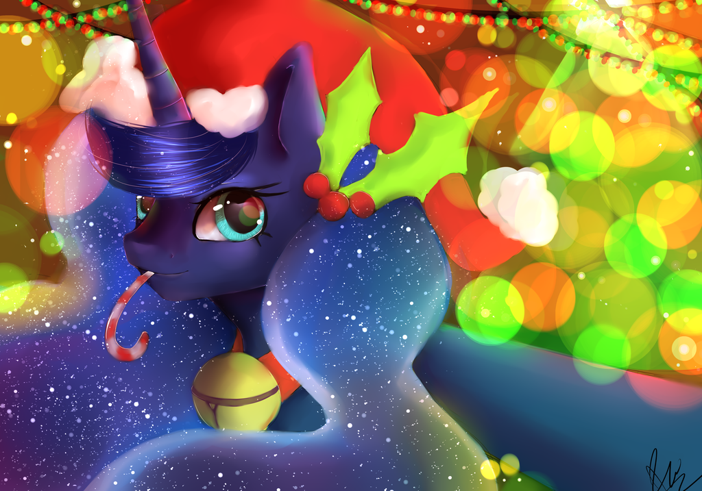 Image result for mlp christmas luna