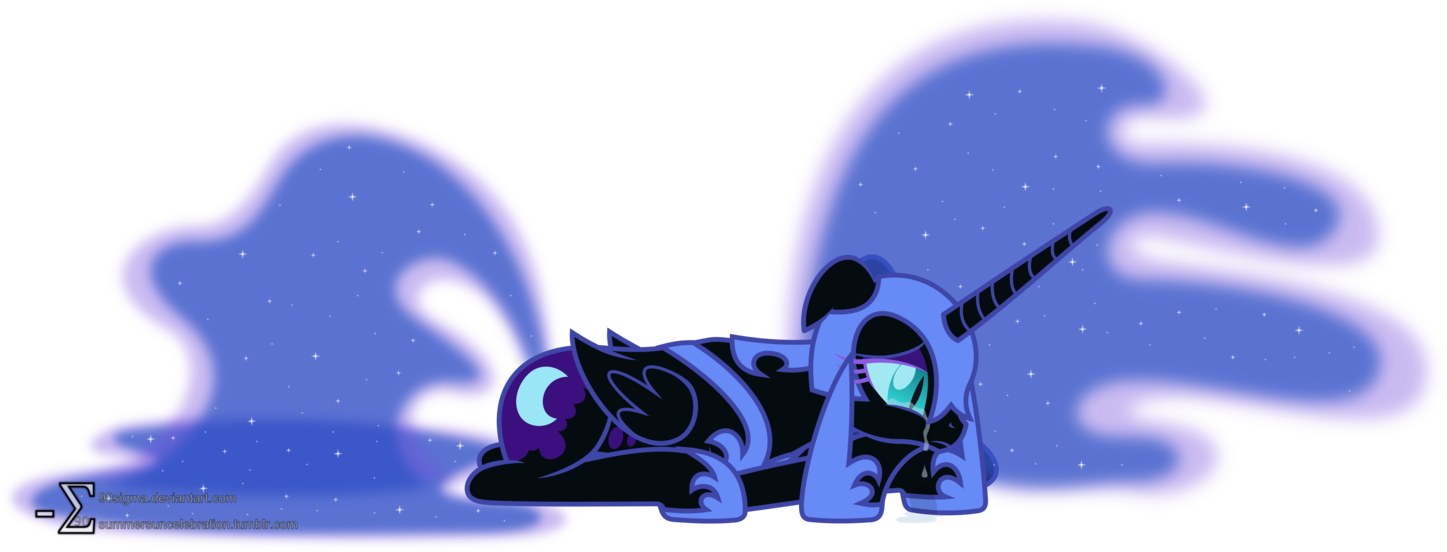 Image result for luna and nightmare moon confrontation