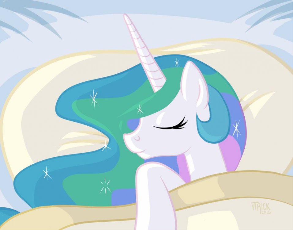 sleepy_pones__princess_celestia_by_1tric