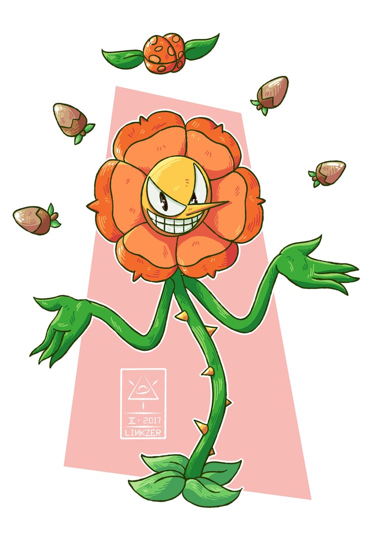 Cagney Carnation [Cuphead] by LinkZer