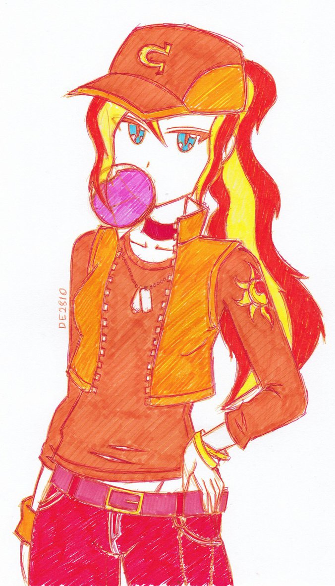 Casual Sunset Shimmer by DragonEmperror2810