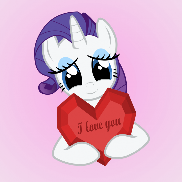 Rarity loves you by GAlekz.deviantart.com on @deviantART | Rarity ...
