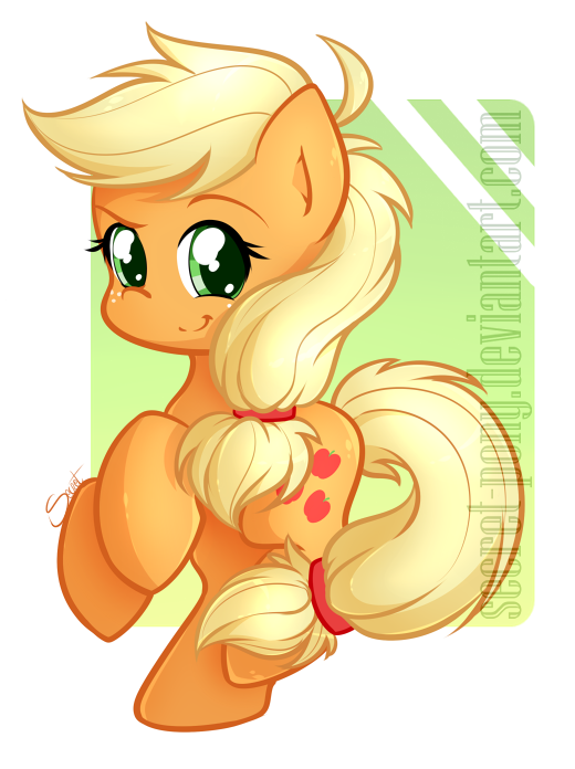 Chibi Applejack by secret-pony