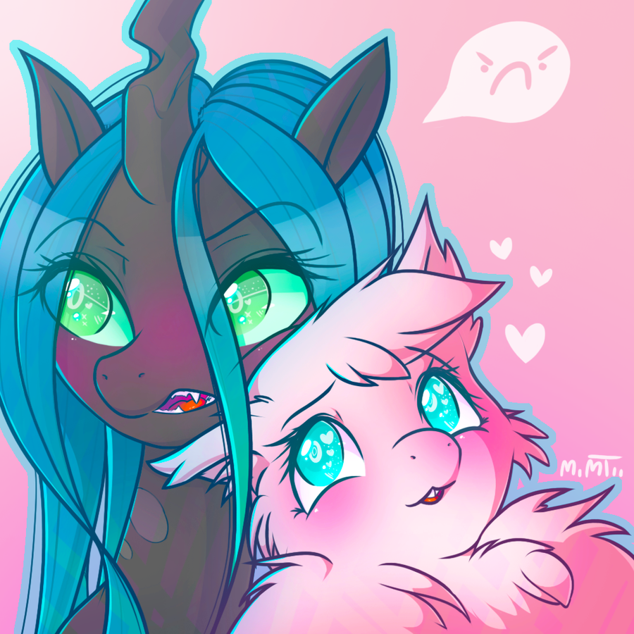 Chrissi and Fluff by Mimtii