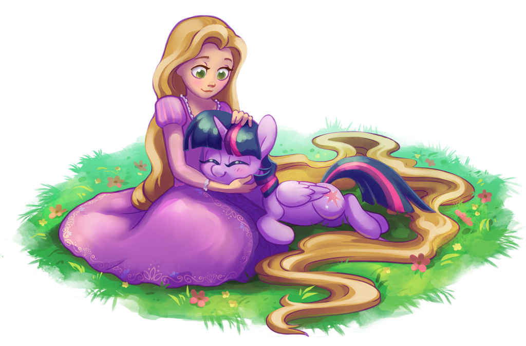 Commission: Rapunzel and Twi by Celebi-Yoshi