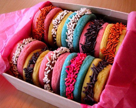 cookies, pink and sweets