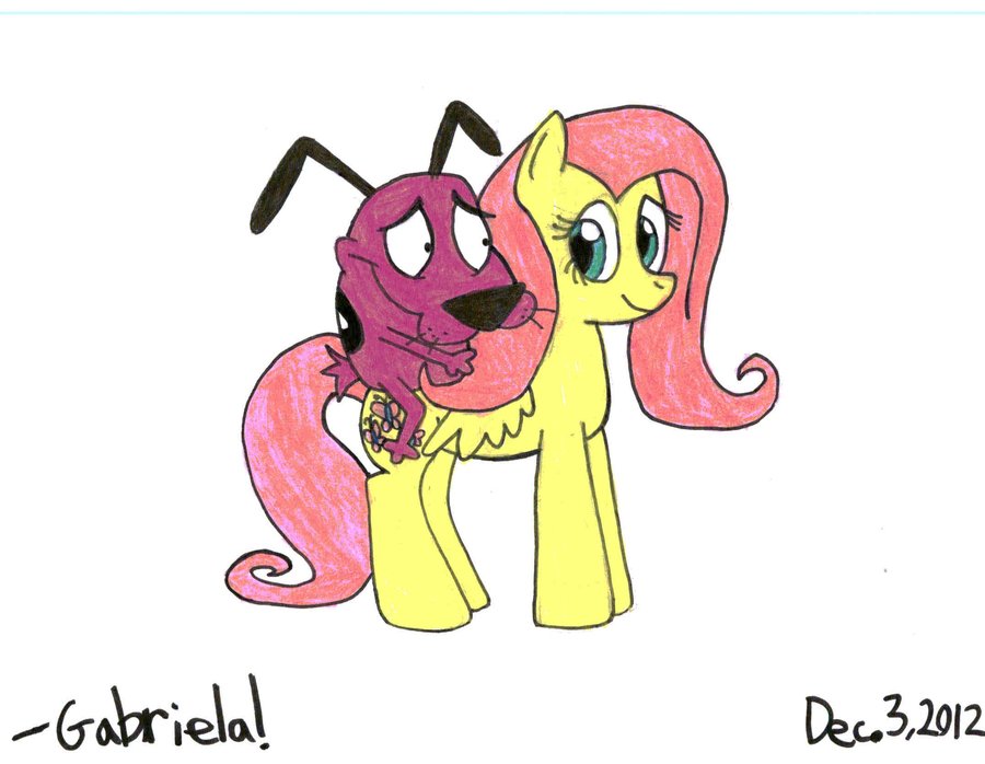 courage_and_fluttershy_by_littlemissgabb