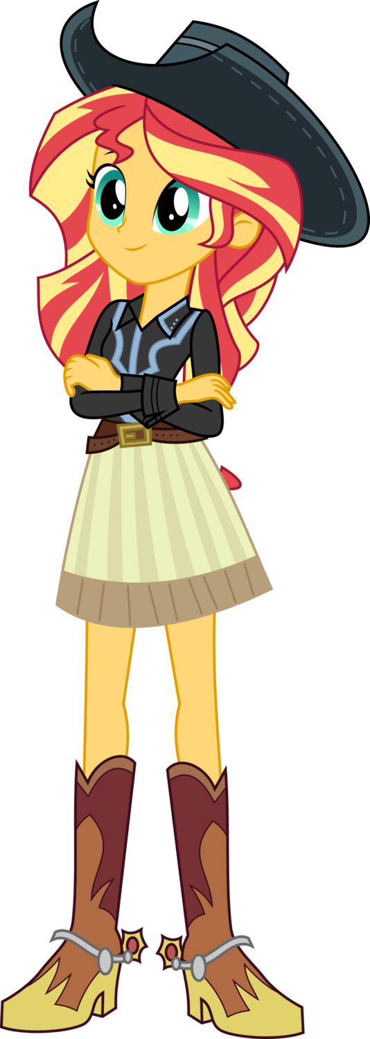 cowgirl_sunset_shimmer_by_aqua_pony-dbhq